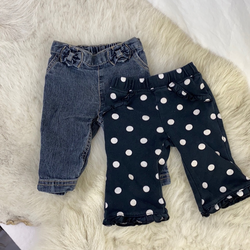 Baby girl pants three months